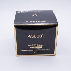 AGE 20's Signature Essence Cover Pact Intense Cover 23 Medium Beige SPF50+ NEW